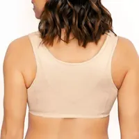 Exquisite Form® Women's FULLY Wireless Cotton Back & Posture Support Bra with Front Closure Lace- 5100531