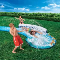 Banzai Speed Curve Inflatable Water Slide Pool Toy