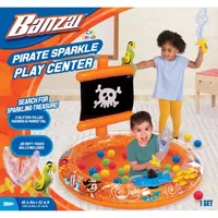 Banzai Pirate Sparkle Play Center Inflatable Ball Pit -Includes 20 Balls Pool Toy