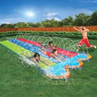 Banzai Kids Triple Racer Water Slide- 16 Feet Long Water Slide