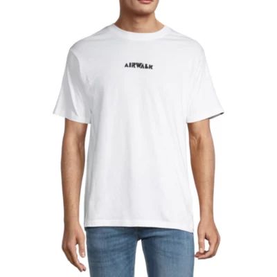 Airwalk Mens Crew Neck Short Sleeve Classic Fit Graphic T-Shirt