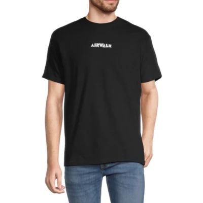 Airwalk Mens Crew Neck Short Sleeve Classic Fit Graphic T-Shirt