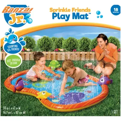 Banzai Jr. Sprinkle Friends Outdoor Water Play Mat