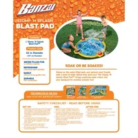 Banzai 42 Inch Stomp N Splash Blast Pad Sprinkler Pool Toy