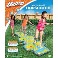 Banzai Aqua Blast Hopscotch Sprinkler Game W/ No-Slip Surface Pool Toys