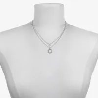 Bijoux Bar Delicates Hexagon 16 Inch Link Strand Necklace