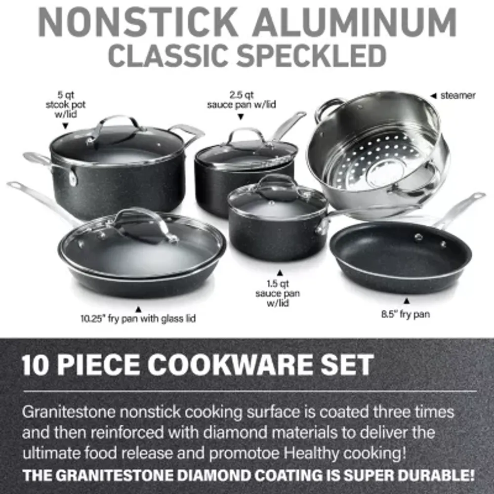Granitestone Black 10-pc. Cookware Set