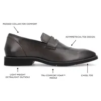 Thomas And Vine Mens Zenith Square Closed Toe Loafers