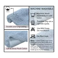 Home Weavers Inc Double Ruffle -pc. Quick Dry Bath Rug Set