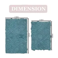 Home Weavers Inc Modesto -pc. Quick Dry Bath Rug Set