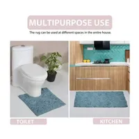 Home Weavers Inc Modesto -pc. Quick Dry Bath Rug Set