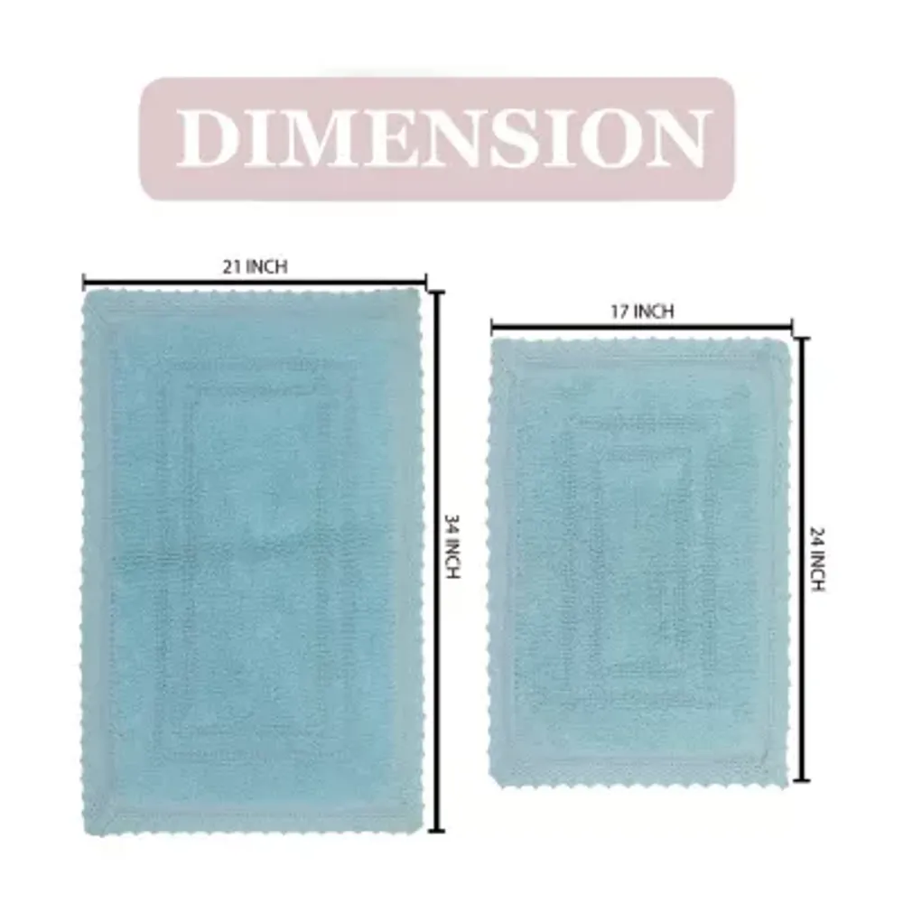 Home Weavers Inc Opulent -pc. Reversible Bath Rug Set