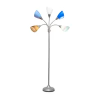 All the Rages 5-Light Adjustable Gooseneck Floor Lamp