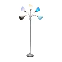 All the Rages 5-Light Adjustable Gooseneck Floor Lamp