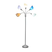 All the Rages 5-Light Adjustable Gooseneck Floor Lamp