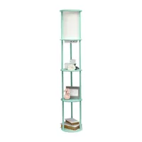 Etagere Storage Floor Lamp With 2 Usb And 1 Outlet