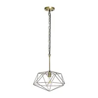 All the Rages """""""1-Light 16"""""""" Modern Metal Wire Paragon Hanging Ceiling Fixture""""""" Pendant Lights