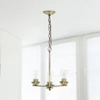 3-Light 15" Hanging Chandelier Pendant Light