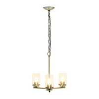 3-Light 15" Hanging Chandelier Pendant Light