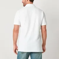 St. John's Bay Premium Stretch Mens Classic Fit Short Sleeve Polo Shirt