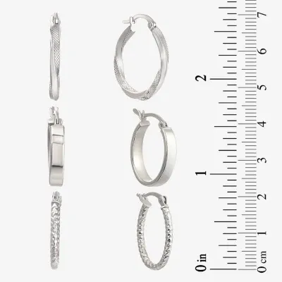 Sterling Silver 6 Pair Earring Set