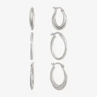 Sterling Silver 6 Pair Earring Set