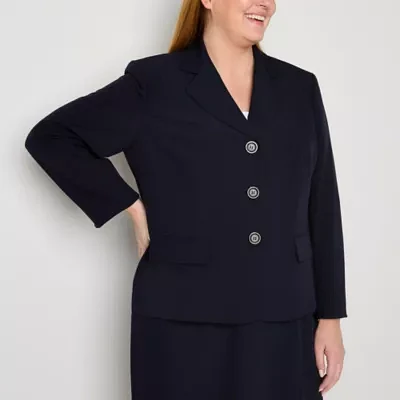 Le Suit 2-pc. Knee Length Skirt Suit-Plus