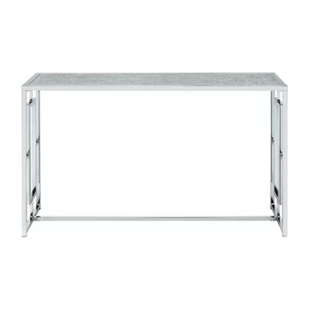 Selma Glass Top Console Table