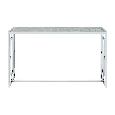 Selma Glass Top Console Table