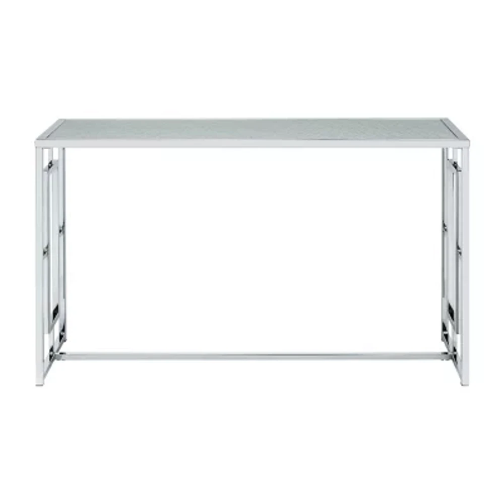 Haines Glass Top Console Table