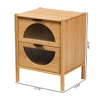 Naresh 2-Drawer End Table