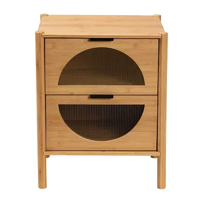 Naresh 2-Drawer End Table