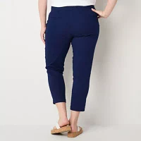 St. John's Bay-Plus Womens Ankle Pull-On Pants