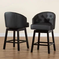 Theron 2-pc. Counter Height Bar Stool