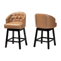 Theron 2-pc. Counter Height Bar Stool