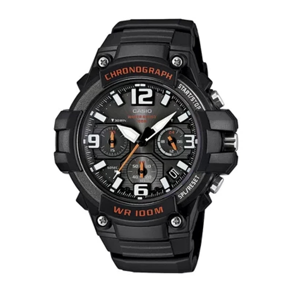 Casio Mens Chronograph Black Strap Watch Mcw100h-1avcf