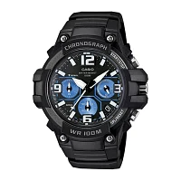 Casio Mens Chronograph Black Strap Watch Mcw100-1a2v