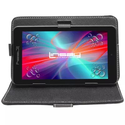 7" Quad Core 2GB RAM 32GB Storage Android 12 Tablet with Leather Case