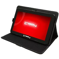 10.1" Quad Core 2GB RAM 32GB Storage Android 12 Tablet Bundle with Black Leather Case"