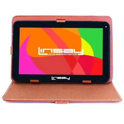 10.1" Quad Core 2GB RAM 32GB Storage Android 12 Tablet with Leather Case