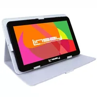 10.1" Quad Core 2GB RAM 32GB Storage Android 12 Tablet with White Leather Case"