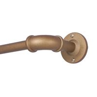 Sun Zero Blackout Bronn Industrial Wrap Around Curtain Rod