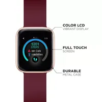 Air 3 Smart Watch Heart Rate Merlot Strap 40mm  500009R-0-51-C10