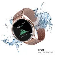 iTouch Sport 3 Special Edition for Women: Rose Gold Crystal Case with Rose Gold Mesh Strap Smartwatch (45mm) 500017R-51-C12