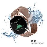 iTouch Sport 3 for Women: Rose Gold Case with Rose Gold Mesh Strap Smartwatch (45mm) 500014R-51-C29