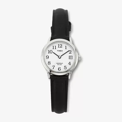 Timex® Easy Reader Womens Black Strap Watch