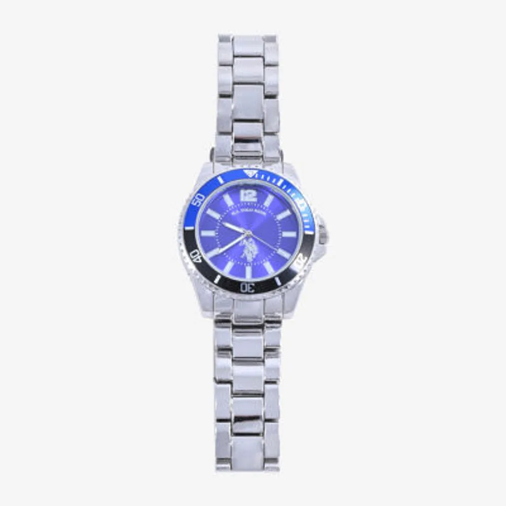 U.S. Polo Assn. Mens Silver Tone Bracelet Watch Usc80436jc