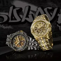 Bulova Octava Unisex Adult Automatic Gold Tone Stainless Steel Bracelet Watch 98a292