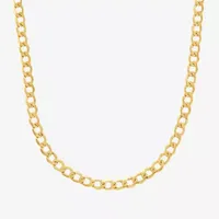 Made Italy Unisex Adult 18 - 22 Inch 10K Gold Link Necklace