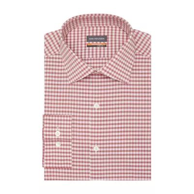 Van Heusen Slim Stain Shield Mens Fit Stretch Fabric Wrinkle Free Long Sleeve Dress Shirt